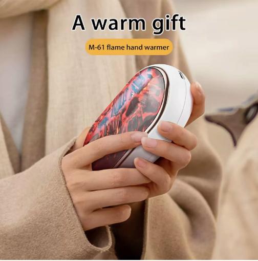 Product Introduction of White Hand Warmers Rechargeable 5500mAh Electric Portable Pocket Heater USB 6