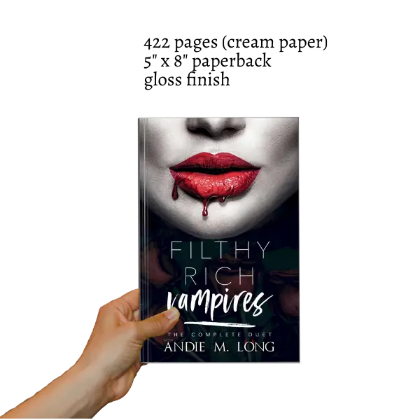Andie M. Long Filthy Rich Vampires Duet Signed Paperback RH/WHY CHOOSE/Vampires/Spicy 1