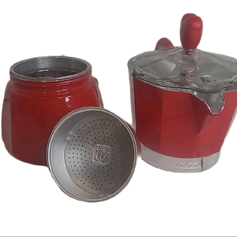 G.A.T. Rossana 3 Cup Moka Pot Espresso Maker Cafetiere GAT Valentines 135ml Coffee Aluminium 8