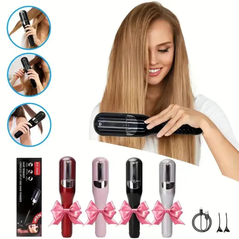 【buy now】Cordless Automatic Hair Split End Trimmer – Hair Cutting Tool for Dry, Damaged & Brittle Hair, Split End Removal for Men & Women, Professional Salon-Quality Hair Care 6