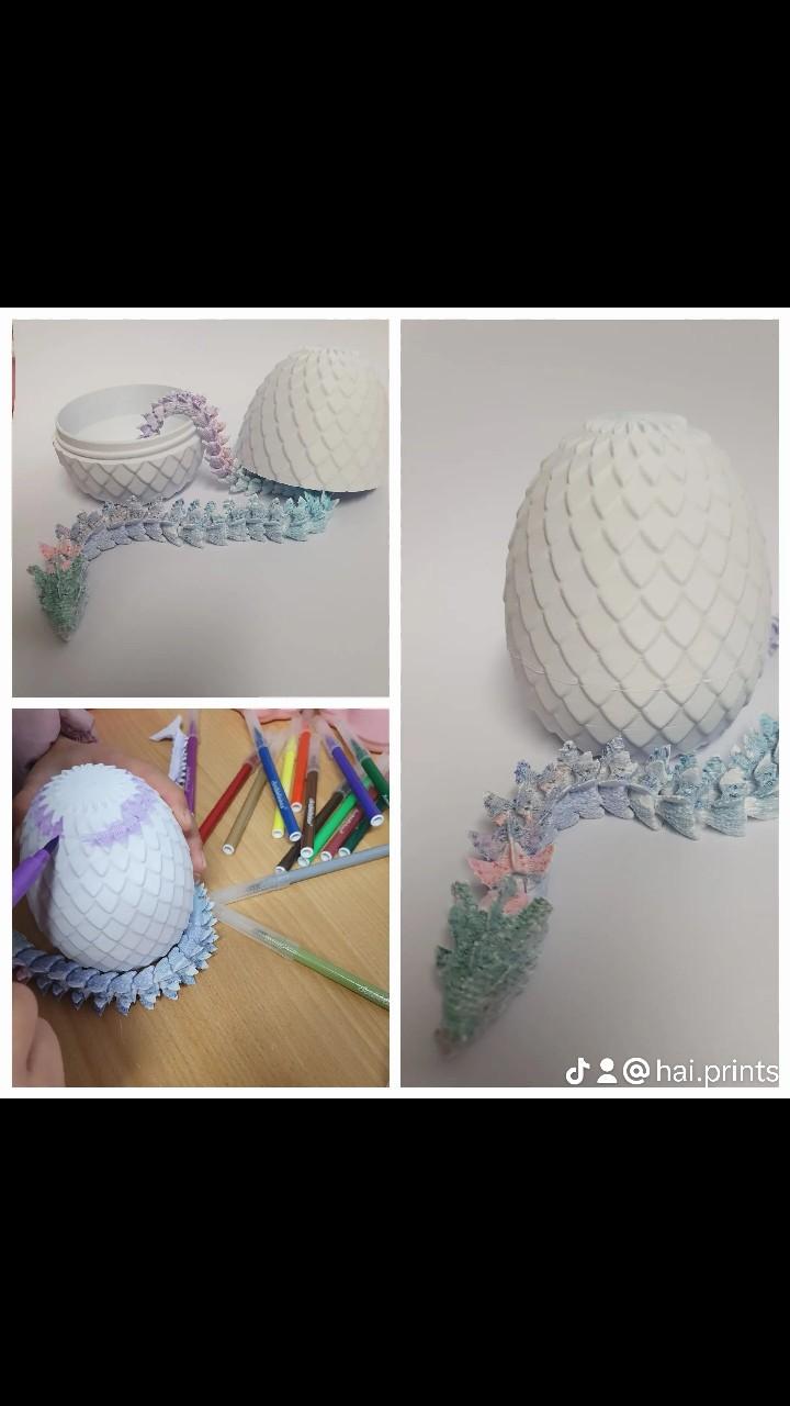 Product Introduction of 3d dragon and egg gift set for kids, DIY paint your own dragon 5