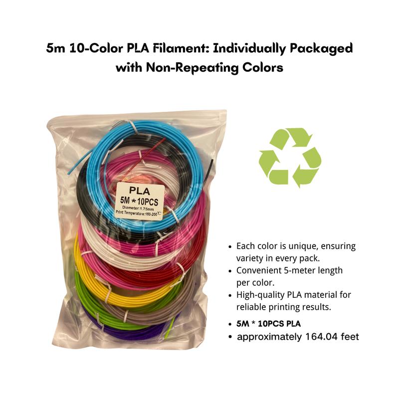 [5 meter/piece] 20 Colors 3D Pen Filament Refills 3D Pen Refill PLA Refill 3D Printing Pen Filaments Crafting Doodle Drawing Arts 6