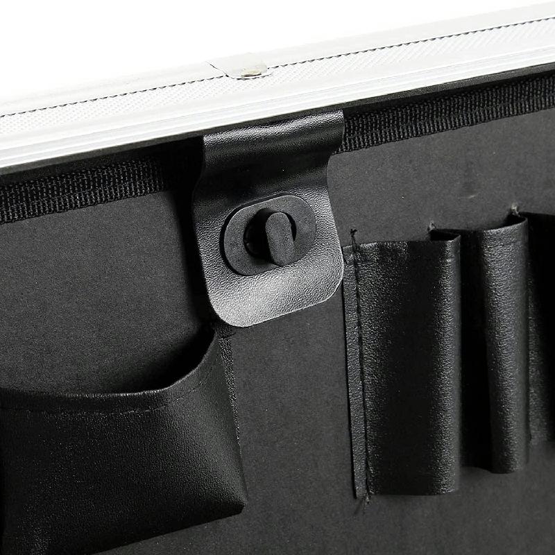 YORKSHIRE HOMEWARE Aluminum Hard Case Lockable Tool Box Briefcase Portable Storage Toolbox Universal Carrying Case Organizer Flight Cases Camera Equipment Tool Case with Removable Foam 2