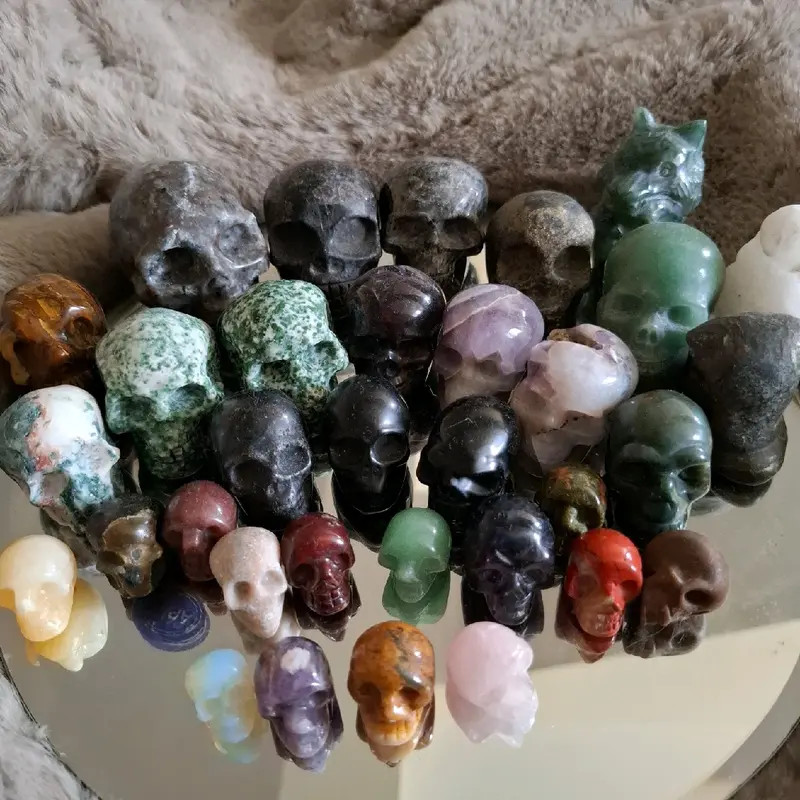 Skull carvings Decor Gift Shelf Ornaments 0