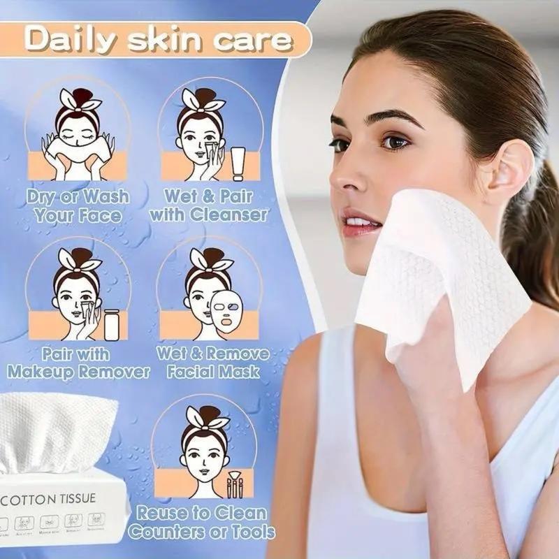 Disposable face towel thickened removable cotton soft towel baby face towel 1