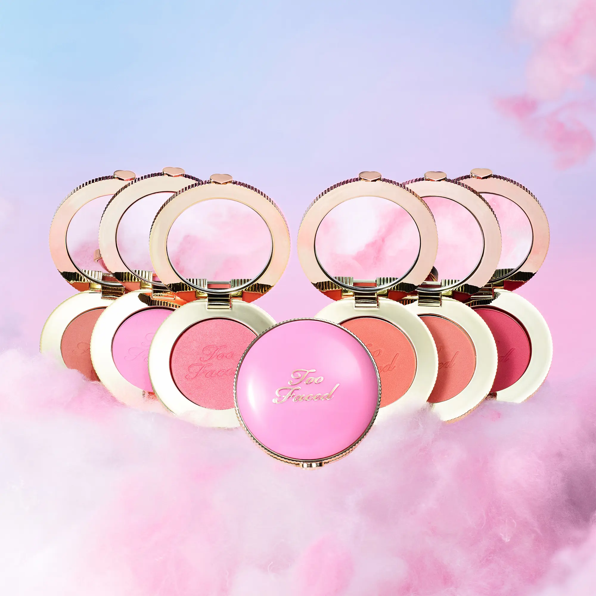 Too Faced Cloud Crush Blush - Candy Clouds/Golden Hour/Head in the Clouds/Tequila Sunset
