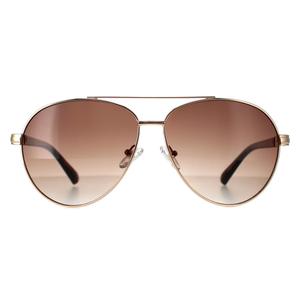 Guess Sunglasses GF0221 32F Gold Brown Gradient for Male - Mens Sunglasses - Menswear