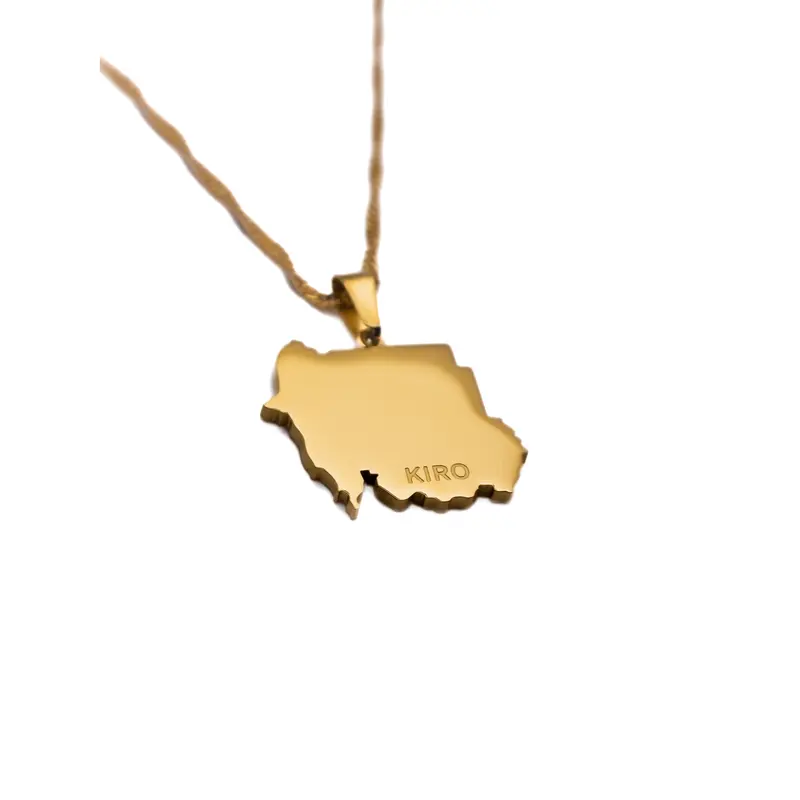 Sudan Map Necklace 4