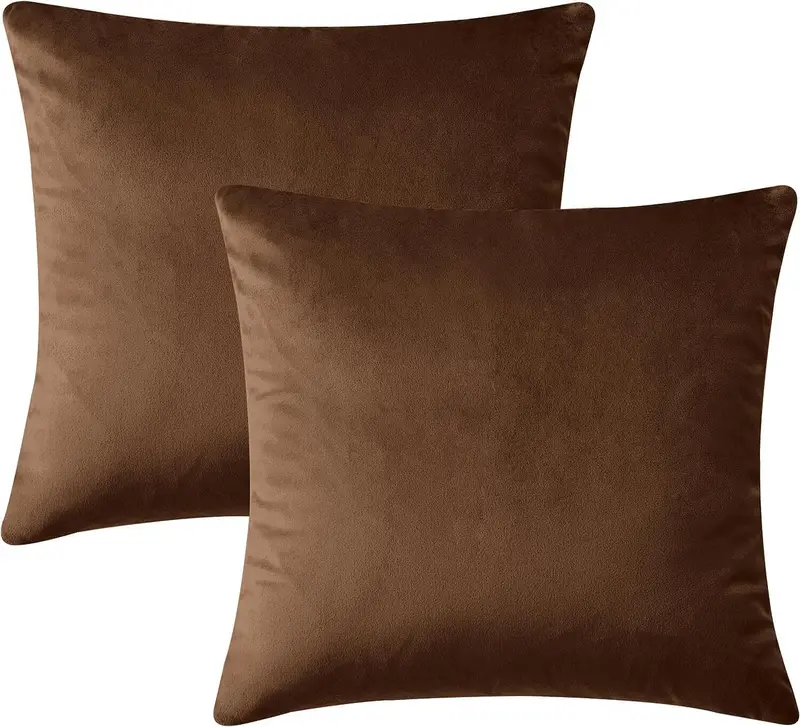 Luxury Crushed Velvet Cushion Cover Only pack of 2 - Colorful & Soft Pillow Shams for Elegant Home & Sofa Decor 2
