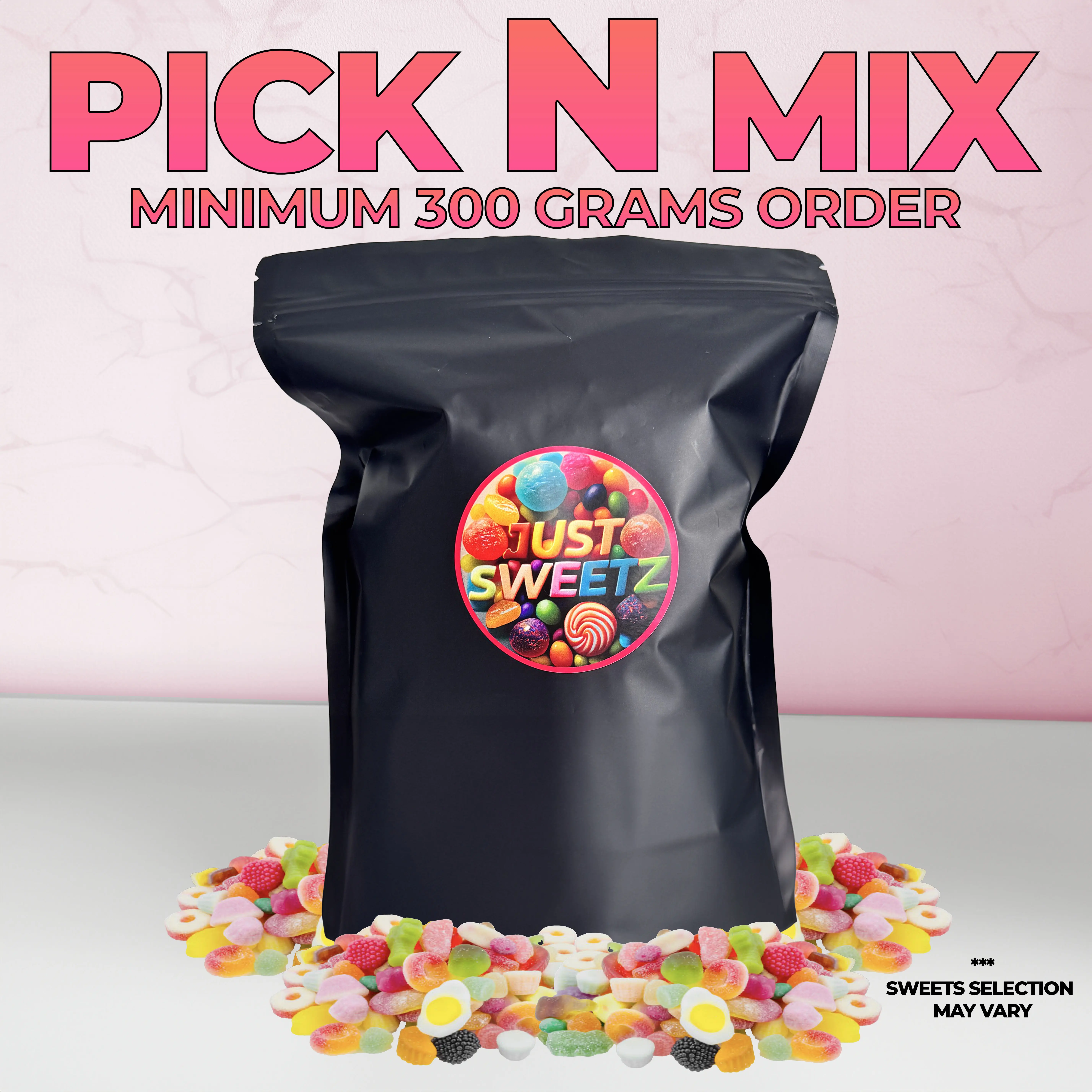 Create Your Own Pick ‘n’ Mix Pouch - 100g Each Sweet - Endless Varieties to Choose From - Minimum Order 500g Candy Bonbon Snack Candies Tasty n sweets uk