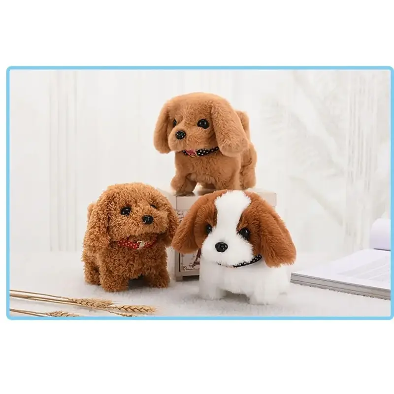 Walk Bark Nod Wag Tail Simulation Electric Dog Plush Electric Puppy Bottom Switch Electric Pet Kids Toys 3