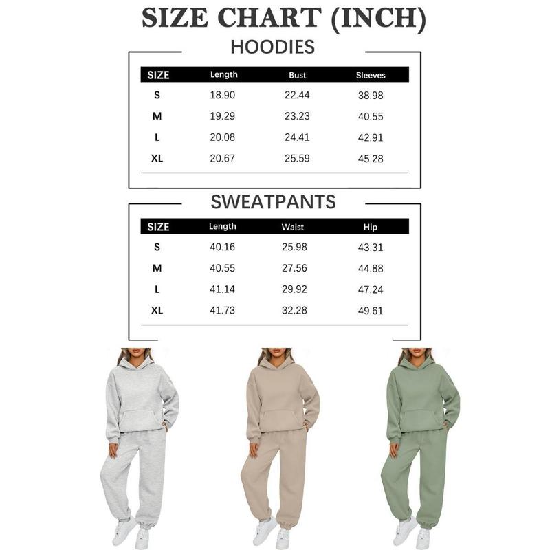 【2025】2024New Women'S 2-Piece Casual Hoodie Tracksuit Pantsuit For Fall/Winter Womenswear Long Sleeve Minimalist Womenswear Overalls Underwear Lady Comfort Basic Longsleeves 8