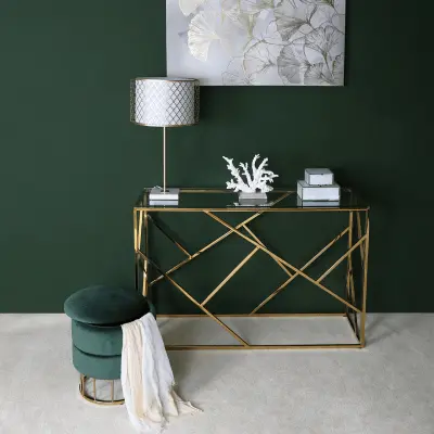 Azalea Gold Console Table 1