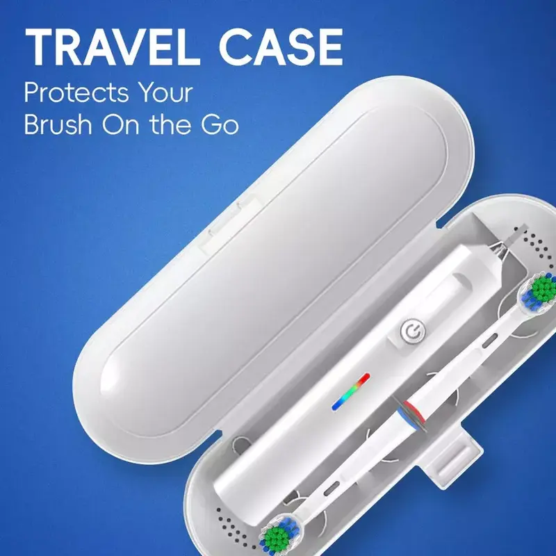 Toothbrush Electric Rechargeable Pro Rotating Brush Heads Timer Modes Usb 3