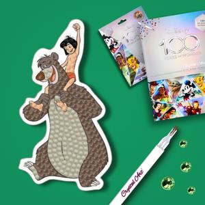BALOO & MOWGLI - Disney D100 Crystal Art Single Sticker - 055