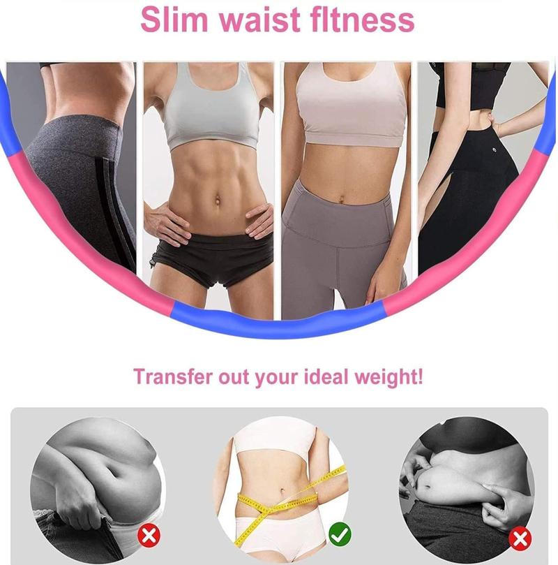 Product Introduction of Hula Hoop Ring - Weighted Exercise Hoop for Fitness, Weight Loss, Padded Comfort, Adjustable Fun Workout Tool 19