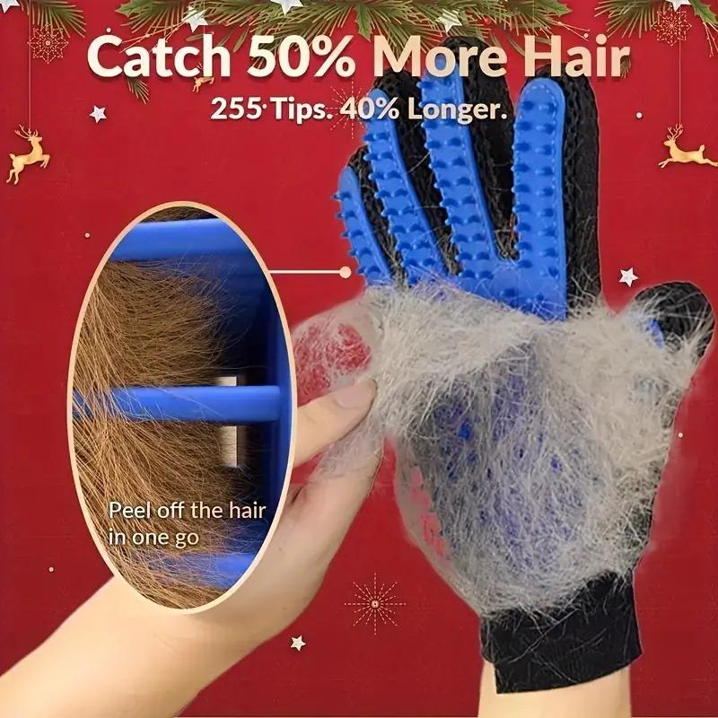 Multifunctional Pet Grooming Gloves for Dogs and  Cats - Hair Brush, Shedding Fur Remover, Clean and Massage Mitt 5