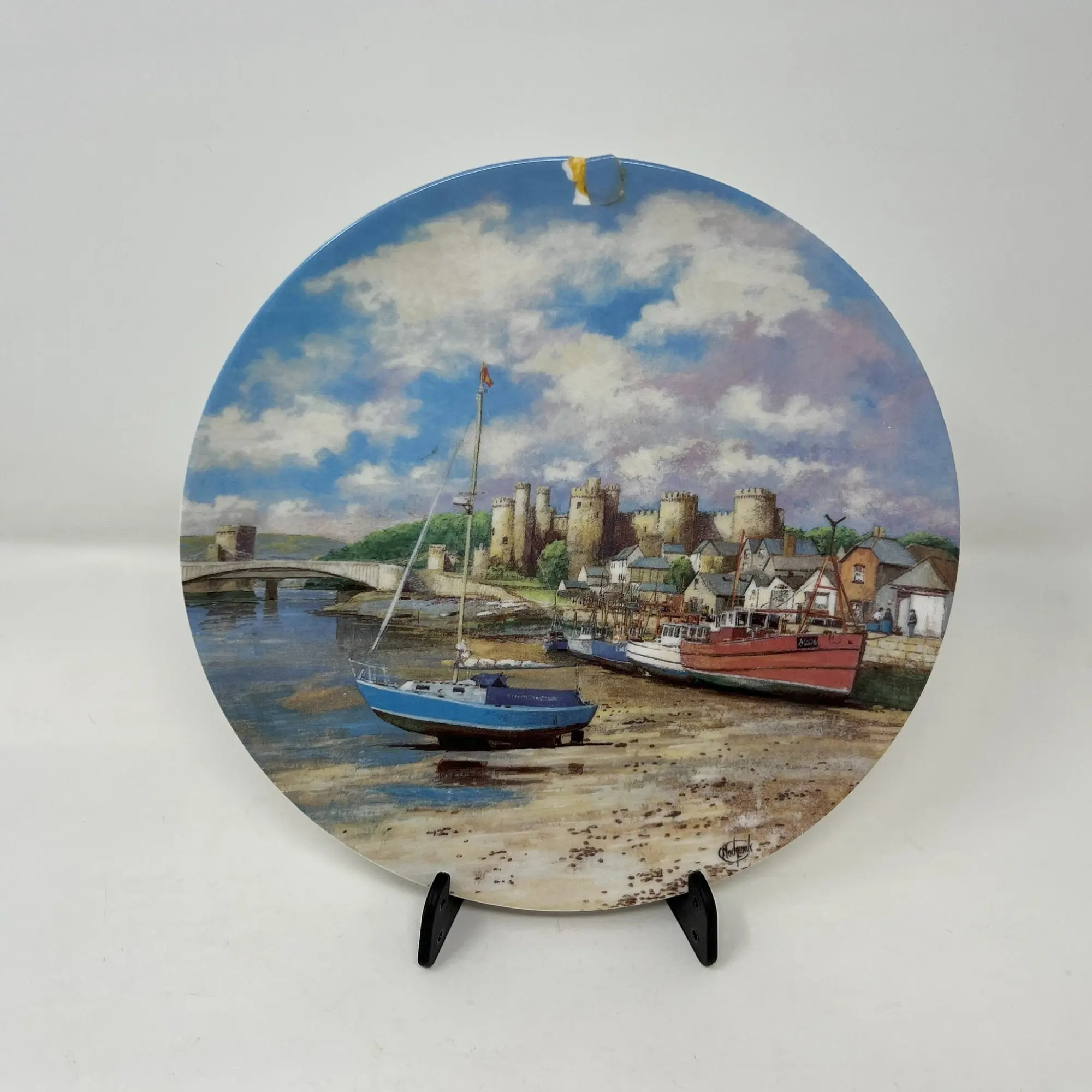 WEDGWOOD DANBURY MINT Collectors Plate, Housewarming Safe Harbours Collection Plates Bone China Decorative Plate Made in England