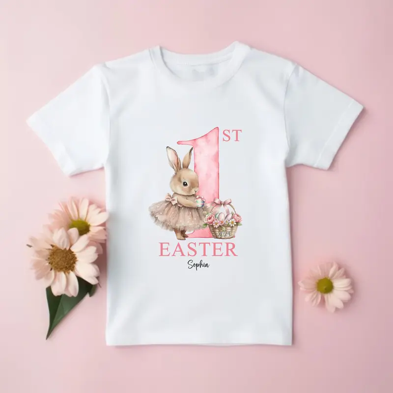 Personalised My First Easter Baby Girl Outfit First Easter 1st Easter - Easter 3