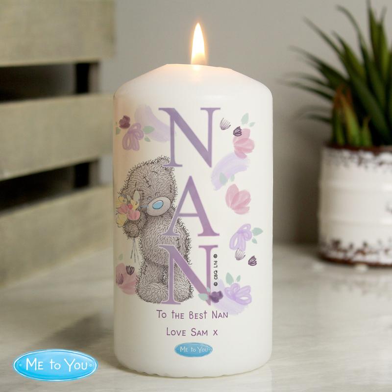 Personalised Me to You NAN Pillar Candle 2