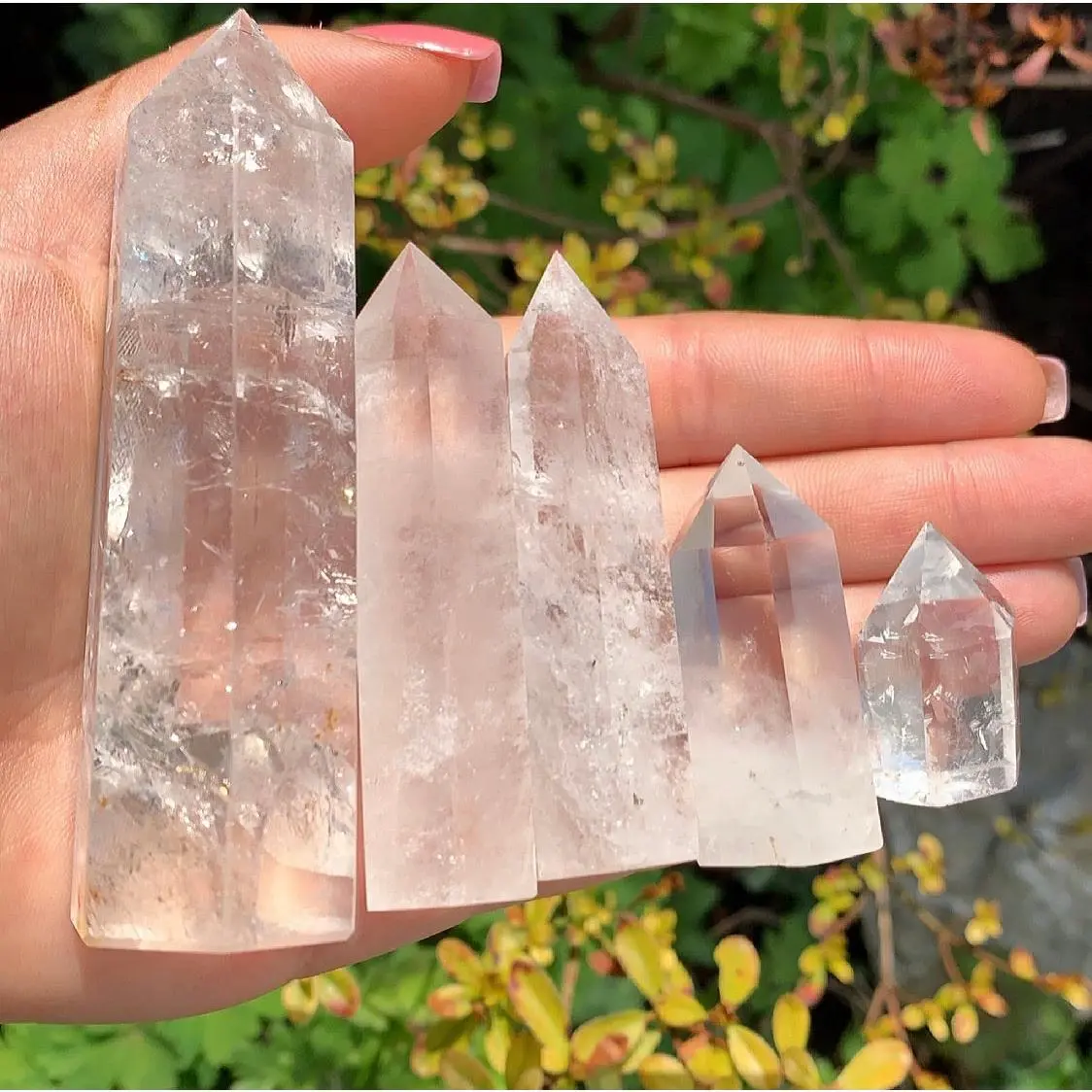 Clear Quartz Crystal Point for Home Decor and Energy Healing