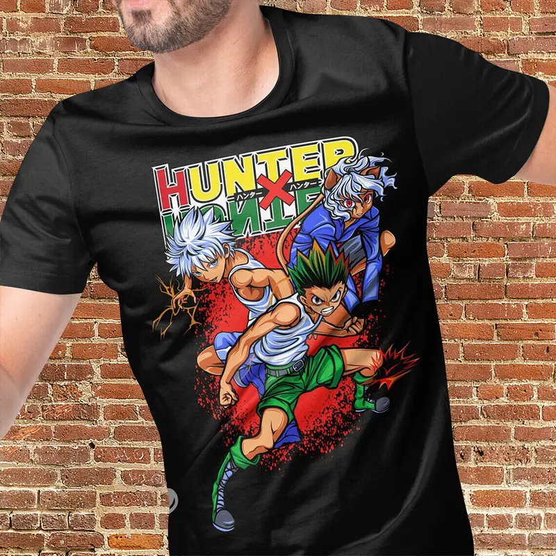 Kidsmenwomen Japanese Anime Hunter X Hunter Gon Kurapika T-shirt 1