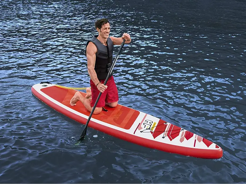 Bestway Hydro-force SUP Fastblast Tech Set Stand Up Paddle Board Hand Pump, Bag 6