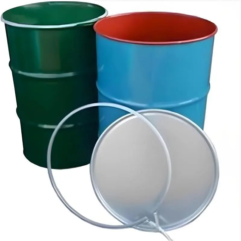 205L 45 Gallon Shipping Drum Shipping Barrel Oil Drum Container BIN Steel Drum with LID and Clasp Industrial