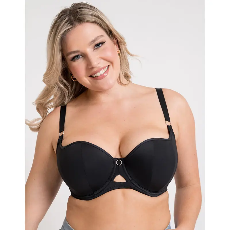Curvy Kate Boost Me Up Padded Balcony Bra Black 3