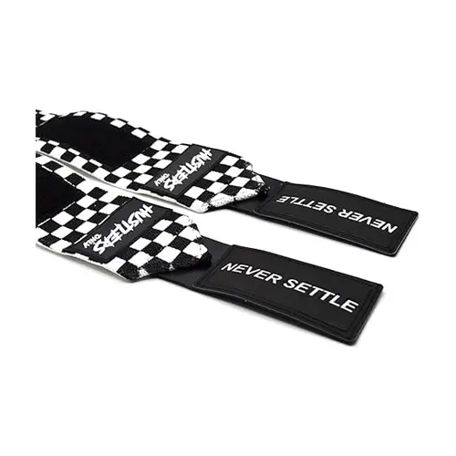Hustlers Only Weightlifting Wrist Wraps for Wrist Support to Reduce the Wrist Pain 18 Inch Wrist Straps for Powerlifting, Strength Training, and Gym Training Ideal for Men and Women 2