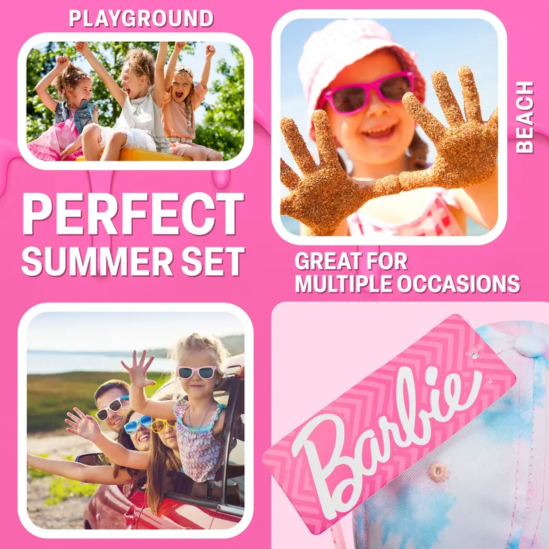Barbie Girls Sunglasses and Baseball Cap Set 4