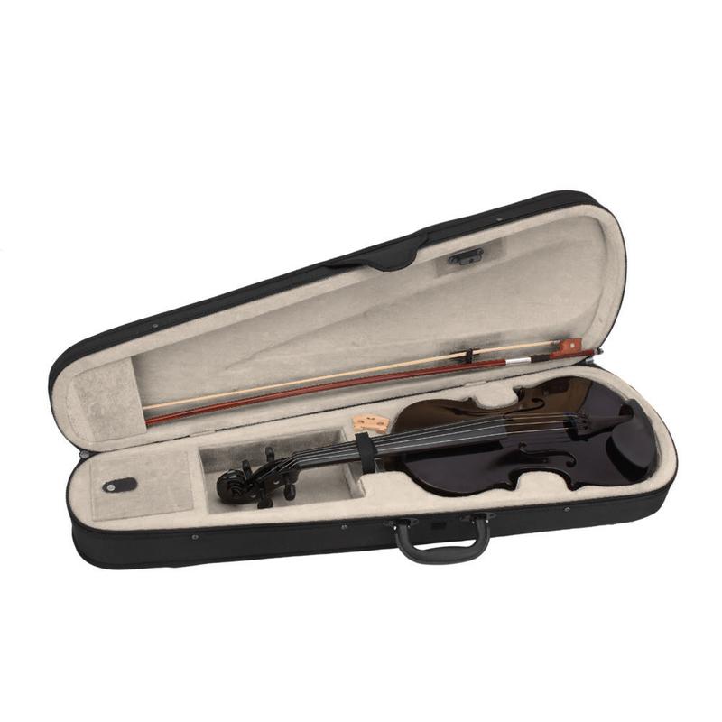 Product Introduction of New 4/4 Acoustic Violin Case Bow Rosin Black 14