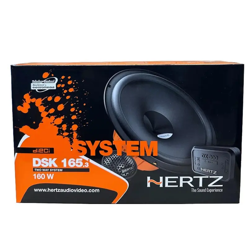 Hertz DSK165.3 16.5cm (6.5 inch) 2-Way Component Speakers for Car/Van, 280W, Sold as Pairs 0