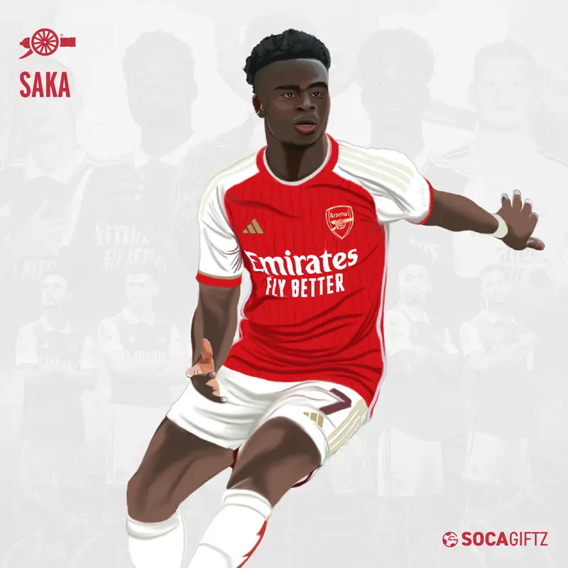 Non Framed A4 Saka Poster Print ONLY 0