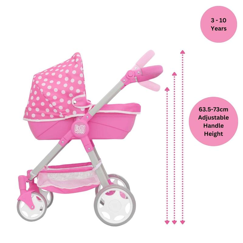Dolly Tots Junior Roamer Dolls Pram 4