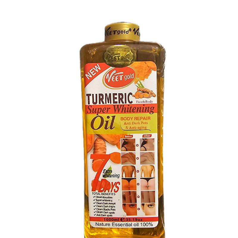 Veet gold face and body turmeric super whitening oil for body repair Body Care Moisturizing 2
