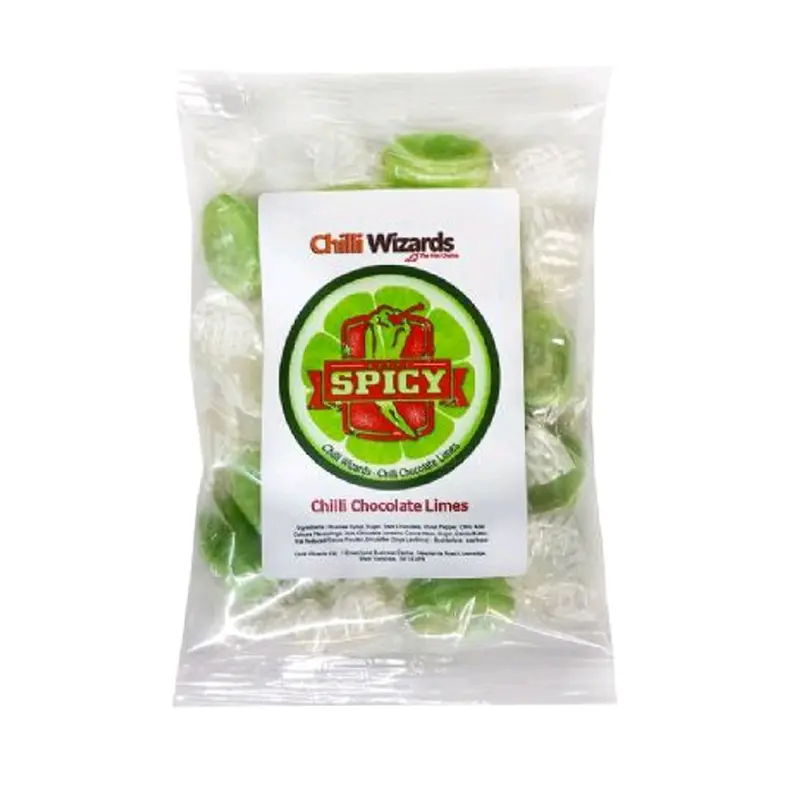 Ghost Pepper Chilli Chocolate Limes Medium Heat with chilli chocolate centre 100g Snack Shell Bite Crispy 5