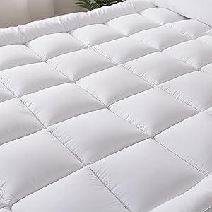 Trend & Bend Trending Mattress Topper 10cm Deep Hotel Quality Mattress Pad - Upgrade Your Comfort Today - Matress Topper Super Soft Elasticated Corner Straps All UK Sizes Mattress Pad Topper 4