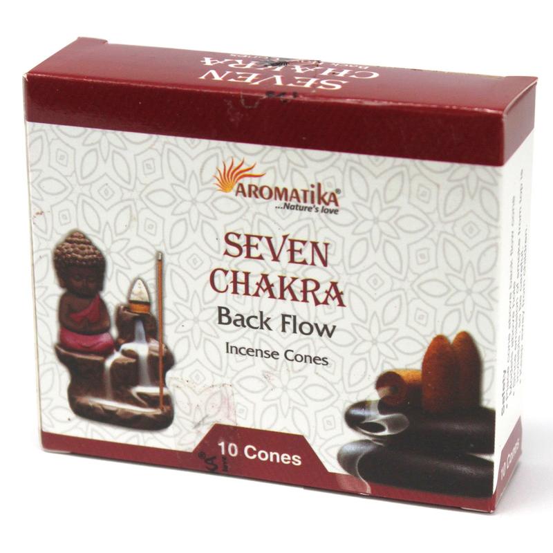 Aromatika Backflow Incense Cones (pack of 10) for Meditation, Aromatherapy & Reiki - Natural Herbs, Oils & Resins 8