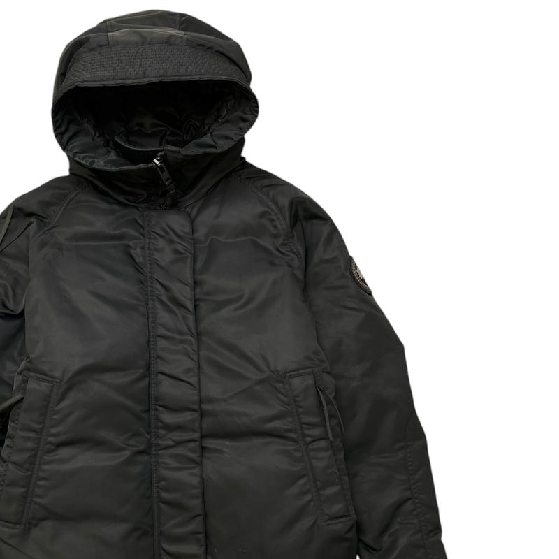 Preowned Canada Goose Women's Everleigh Bomber Down Jacket Black Size M 2