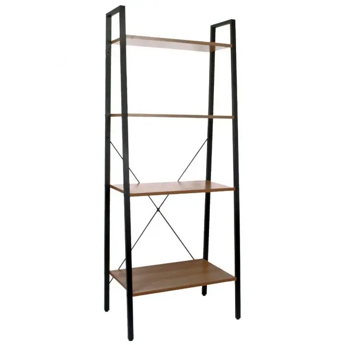 4 Tier Ladder Shelves Display Cabinet Bookshelf Unit for Home Living Room Furniture 5