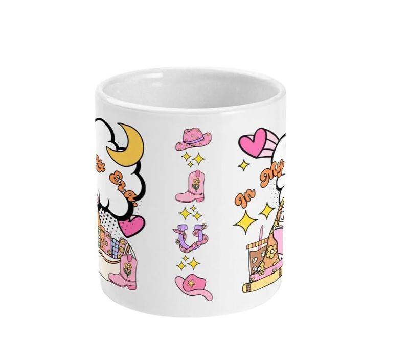 'in My Cowboy Era' - 11oz Ceramic Mug with Glossy White Finish, Adorable bookish gift - Drinkware 2