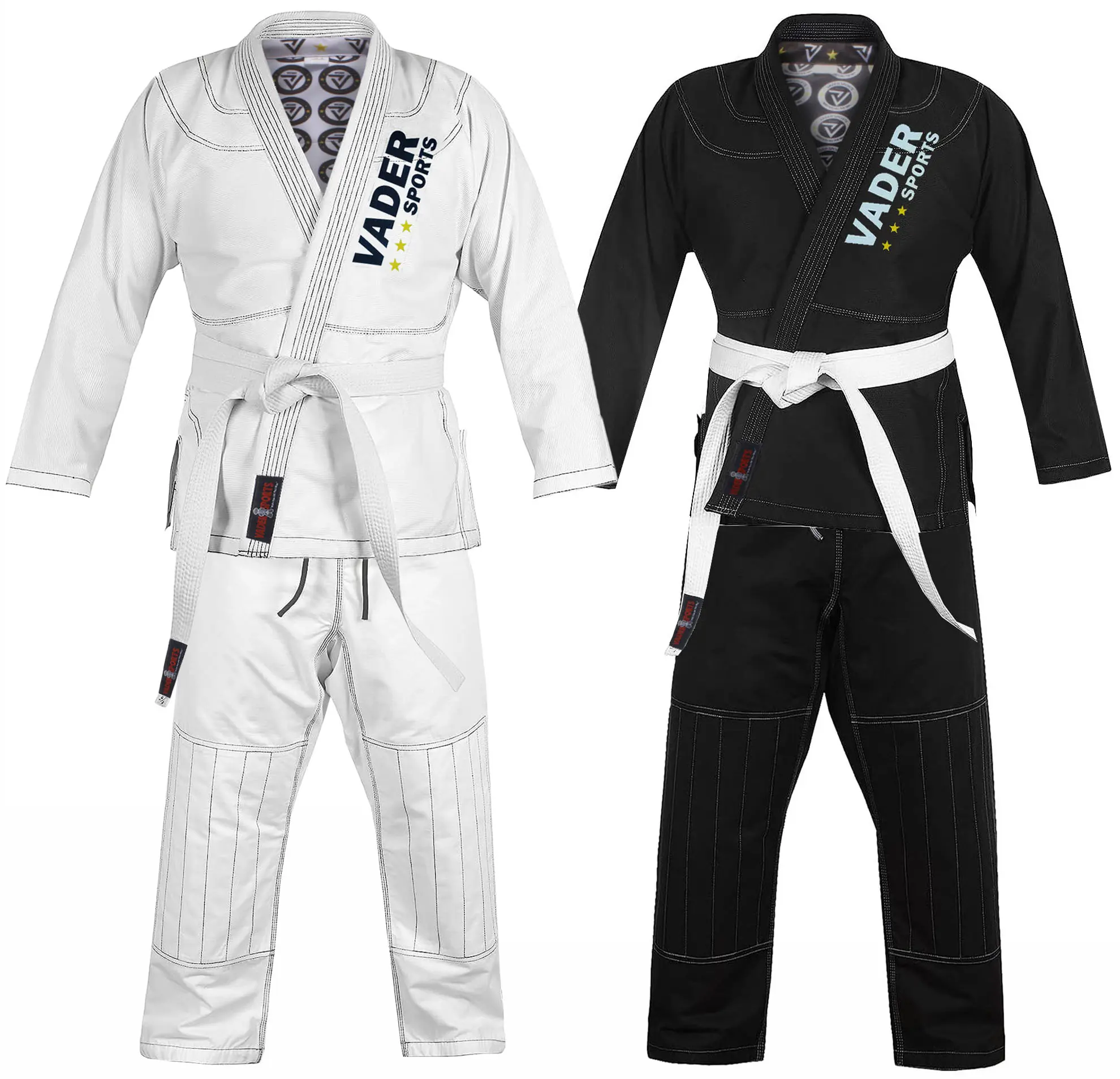 VADER BJJ Gi Mens & Kids Brazilian Jiu Jitsu Suit Adult & Youth Free white belt