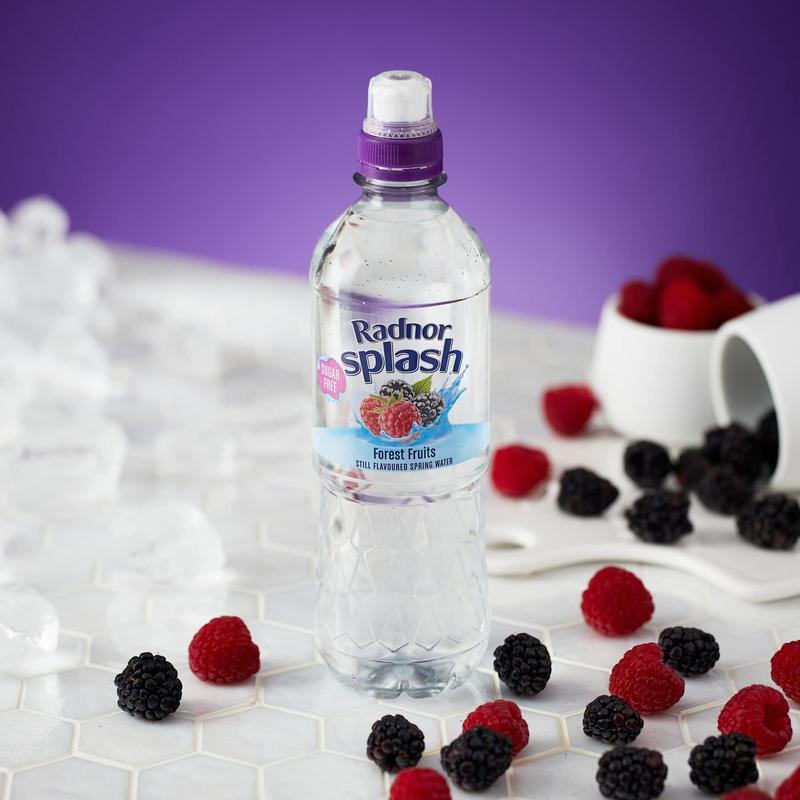 Radnor Splash Forest Fruits Flavoured Water 24 x 500ml | Sugar Free Drink with Natural Sweeteners | Soft Beverage 1