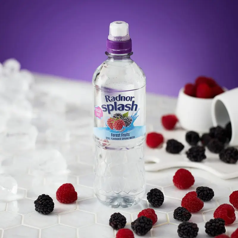 Radnor Splash Forest Fruits Flavoured Water 24 x 500ml | Sugar Free Drink with Natural Sweeteners | Soft Beverage 1