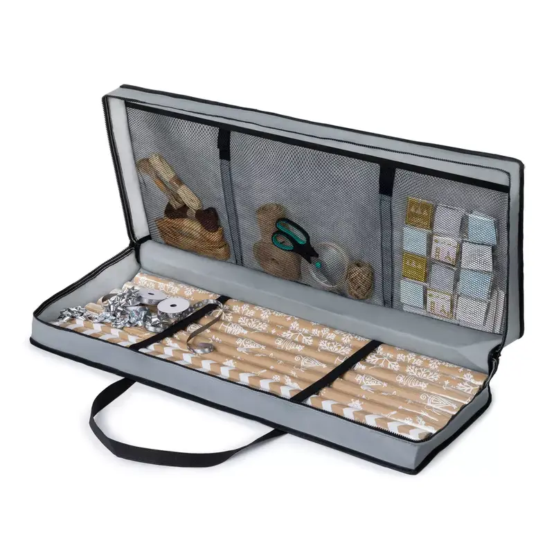Christmas Xmas Wrapping Paper Storage Bag Organizer for Tidy Gift Wrap Decoration 3