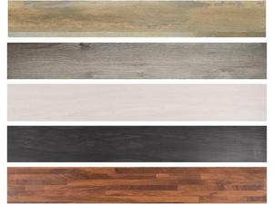 7-56 Pcs Wood Effect Sticker Tiles for Kitchen & Bathroom Decor Decorative Pack Tiles Sticker Vinyl Wooden Ornaments panelling stickers Multicolor waterproof Dark Grey