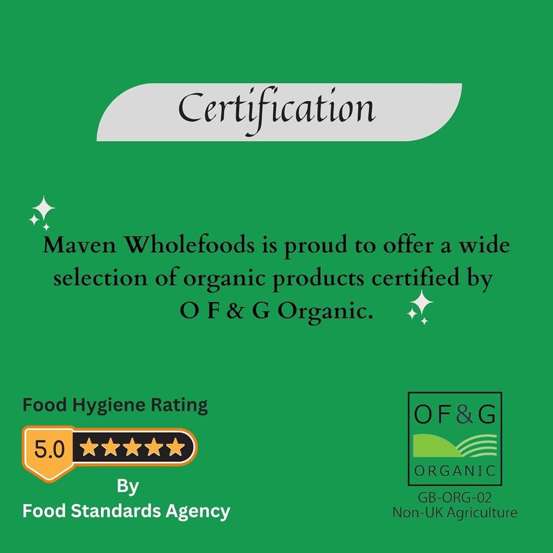 Maven Wholefoods Organic Brown Basmati Rice 500g - GMO Free, Raw, Vegan, High Fibre, Certified Organic, Source of Protein Grain Carb 5