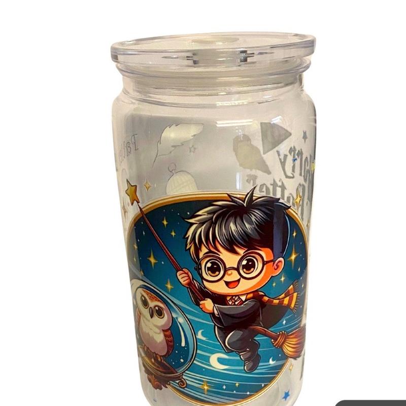 Wizard plastic cup with straw 0