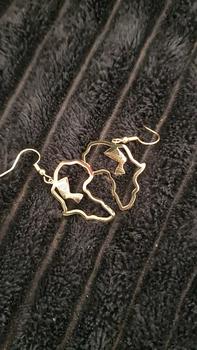 Product Review of Africa Map with Pharaoh Symbol Dangle Earrings (1 Pair), Hollow Out Drop Earrings for Women for Party, Daily Clothing Decor, Trendy All-match & Exquisite Jewelry for Birthday Gift from T**A ❤** 0